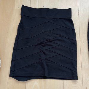Women's mini skirt, black